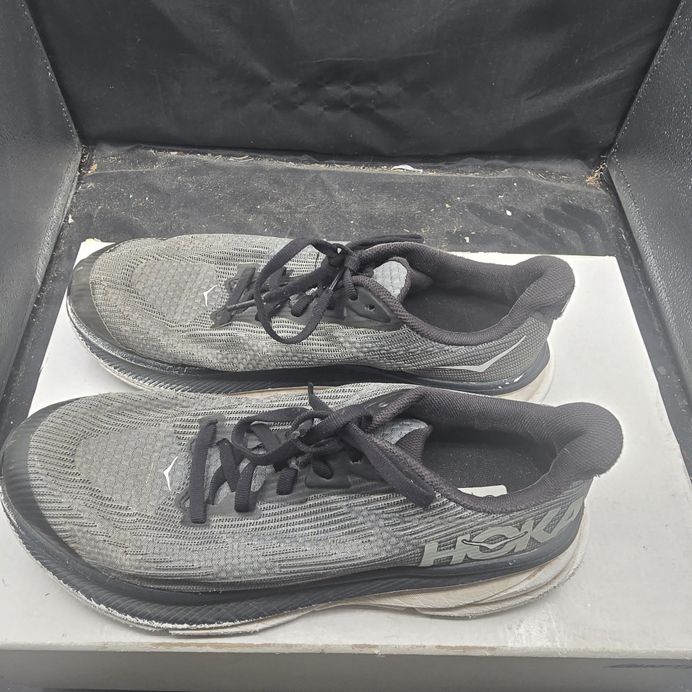 Hoka Black and Gray Athletic Shoes - Picture 3 of 7